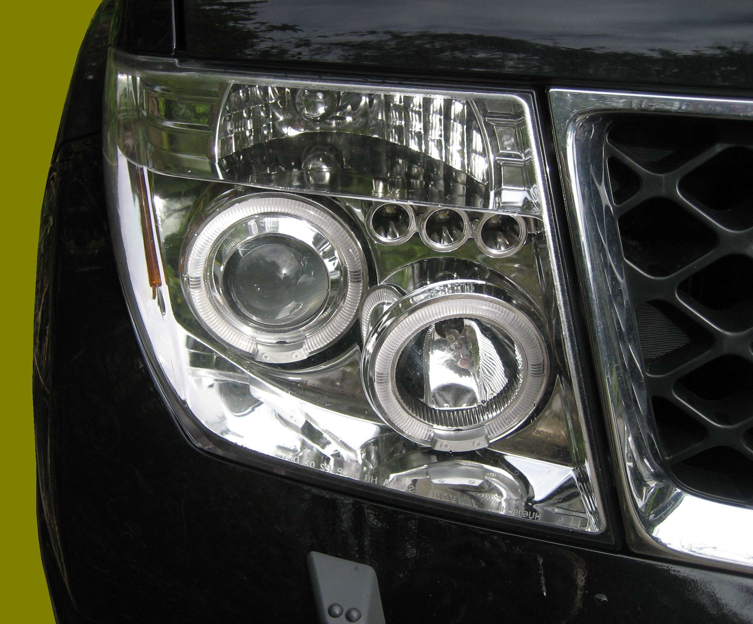 Chrome Projector LED Headlight for Nissan Navara D40 Pathfinder head